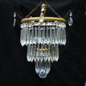 Edwardian 3Tier Icicle Chandelier