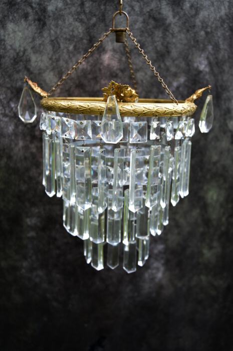 A Gorgeous 1930s Crystal Chandelier