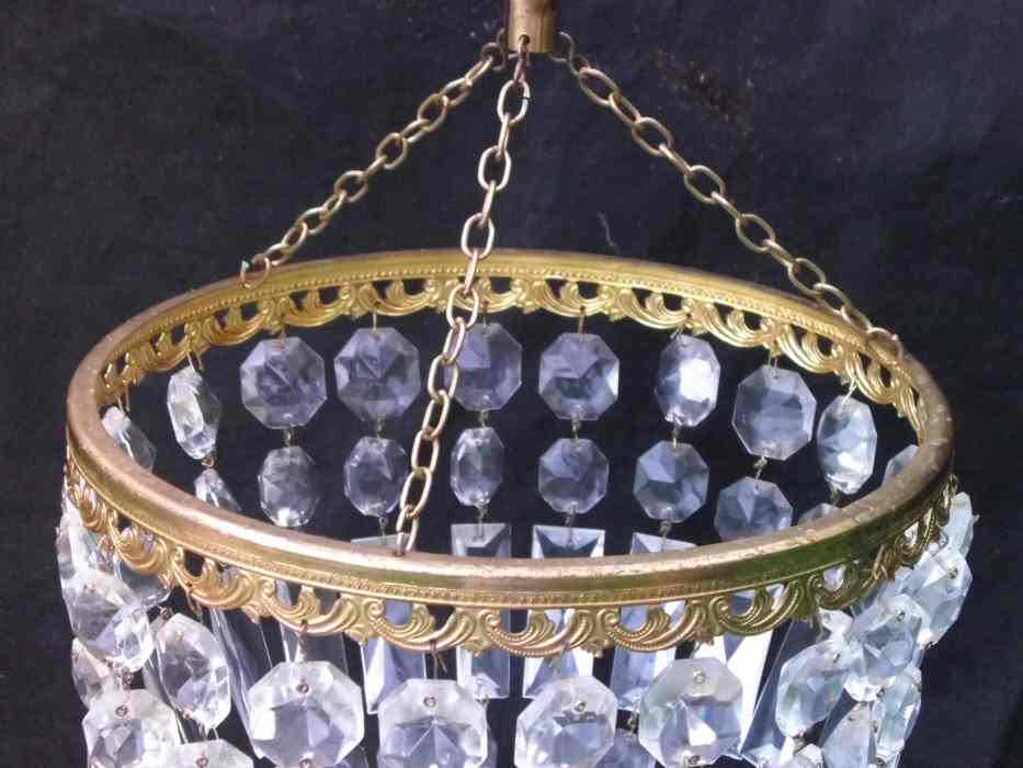 Large Mid 20th Century Bag Chandelier