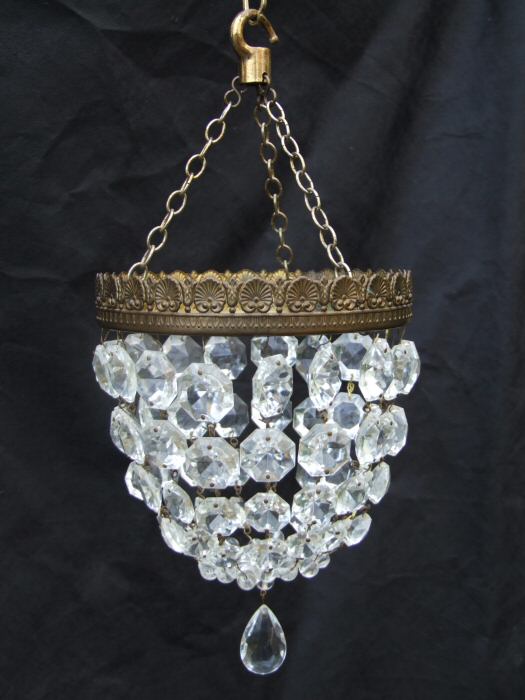 Small Mid 20th Century Purse Chandelier