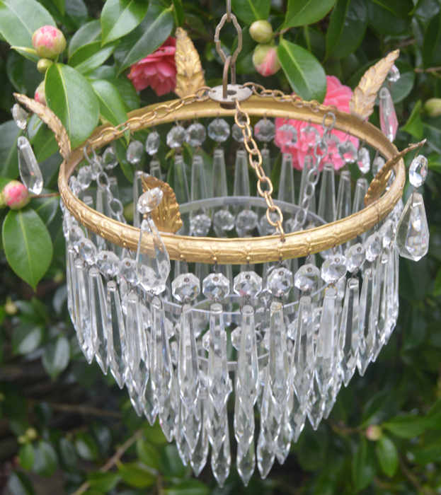 Edwardian 3 Tier Icicle Chandelier