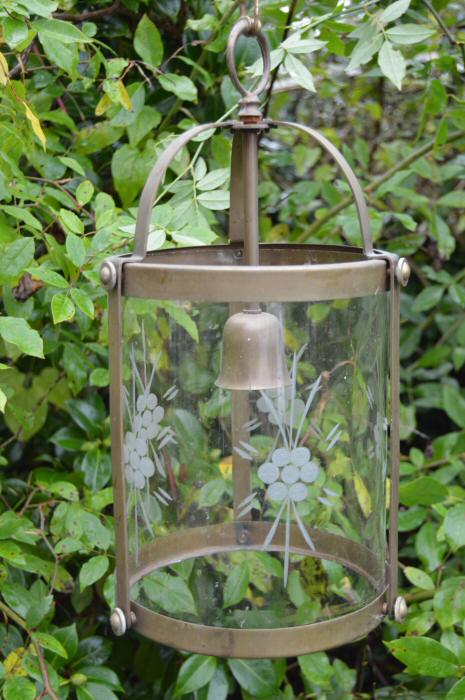 Mid 20th Century Brass Cylindrical Lantern