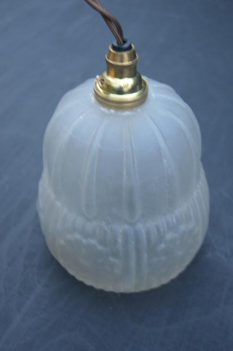 Small Opaque 1930s Ceiling Light