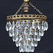 5 tier almond drop chandelier