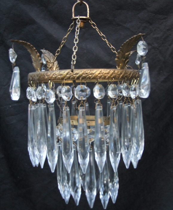 Edwardian 2 Tier Icicle Chandelier