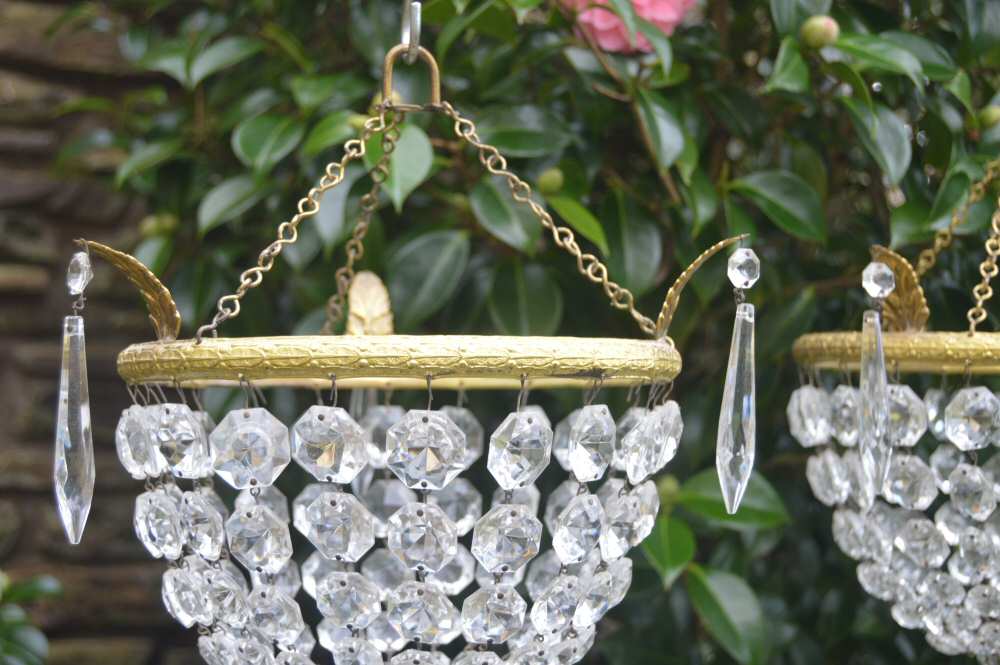 Pair of Mid 20th Century Purse/Bag Chandeliers
