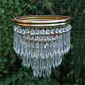 Mid 20th Century 3 tier icicle drop chandelier