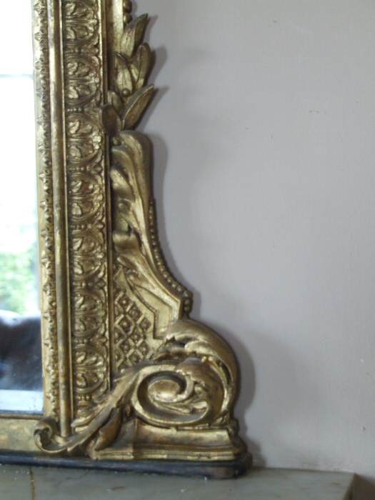 Large Victorian Gilt Overmantle Mirror