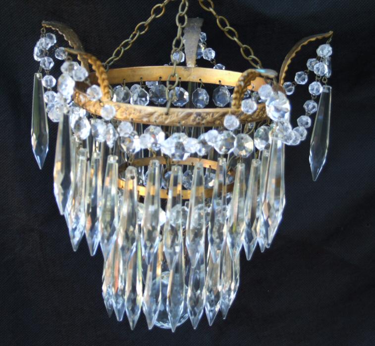 Edwardian 2 Tier Icicle Chandelier