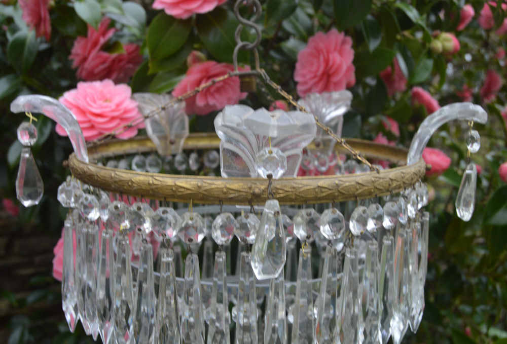 Mid 20th Century 4 Tier Icicle Chandelier