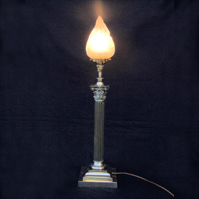 Victorian Corinthian Column Table Lamp
