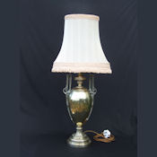 Edwardian Urn shaped brass table Lamp